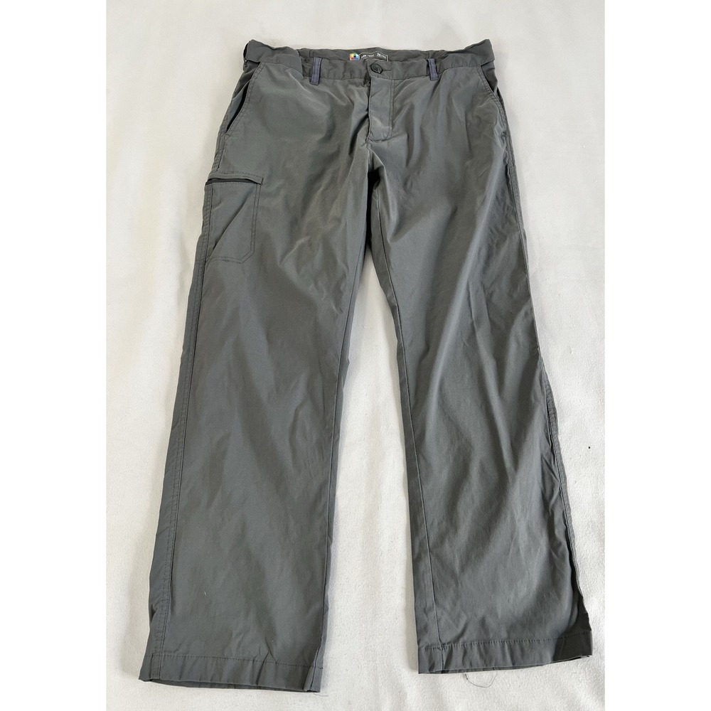 UB Tech Pants Mens 36x30 Gray Classic Fit‎ Nylon Spandex Outdoor Hiking Casual